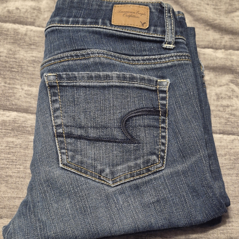 American Eagle Outfitters Women's Blue Jeans Super Stretch